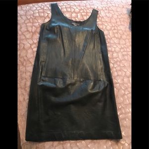 VINCE lamb leather dress/tunic